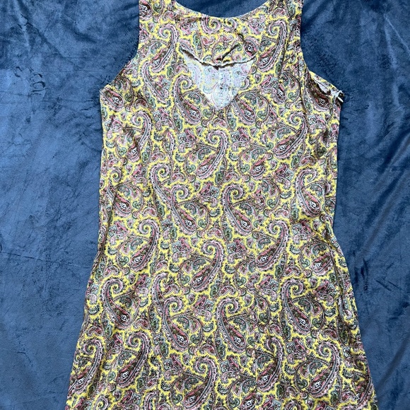 Yellow Paisley Dress Size S - Picture 1 of 1